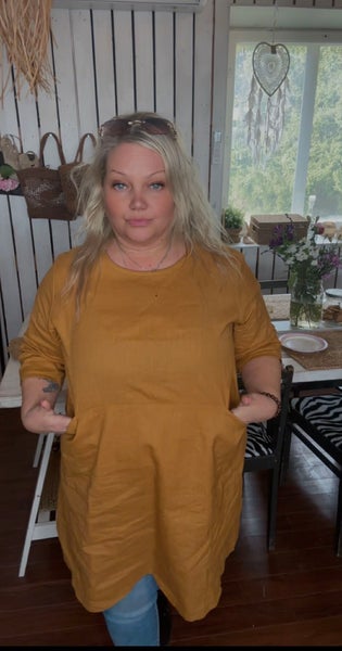 Pellavatunika SIIPI sinappi