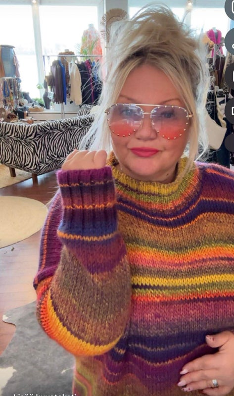 Boheme neule , sateenkaariv&auml;rit