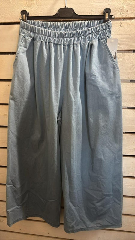 Farkkuhousut Donna vaalea denim