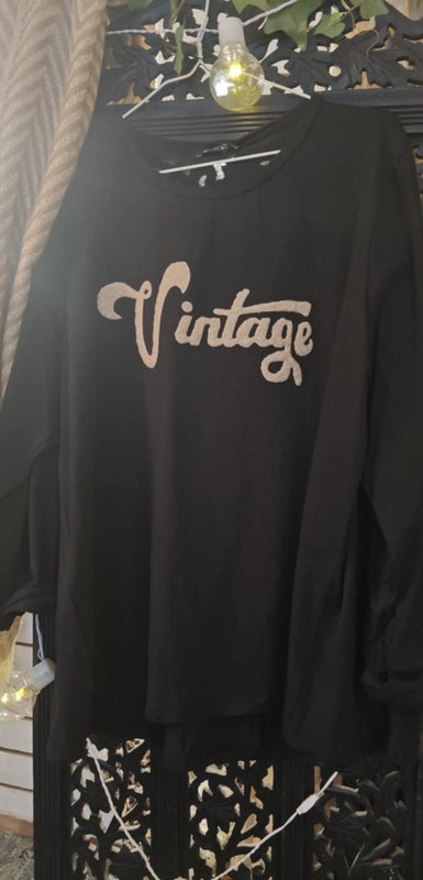 Pusero Vintage musta